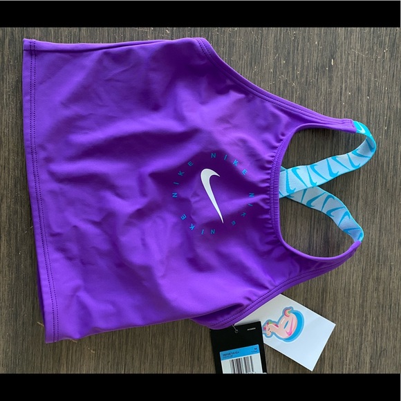 COPY - Nike girls racer-back tankini *TOP ONLY - Picture 1 of 4